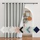 NICETOWN Grey Extra Wide 100 Blackout Linen Curtain Panel Energy Smart Noise Blocking Out Blackout Thermal Insulated Drape for Shift Worker Bedroom 100 inch per Panel
