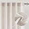 MIULEE White Linen Curtains 84 Inch Length for Bedroom Living Room Soft Thick Linen Textured Window Drapes Semi Sheer Light Filtering Rod Pocket Back Tab Burlap Look 2 Panels 37x84 Inches