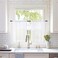 MIULEE Short Sheer Curtains 30 Inch Length for Kitchen Bathroom Cafe Half Window Treatment Rod Pocket Tier Curtains 2 Panels 29x30 Inches Long White
