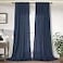 DANCURTON Navy Blue Curtains 96 Inches Long for Living Room Dining 2 Panel Set Back Tab Pocket Marine Drape Light Filter Semi Sheer Energy Efficient Privacy Linen Dark Blue Curtain for Bedroom Mens 52