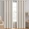 H.VERSAILTEX HVERSAILTEX Light Blocking Curtain for Living Room Thermal Insulated Window Treatment PanelDrape for Dining Room Elegant Soft Curtain for Bedroom Grommet Top One Panel Ivory 52x108 Inches