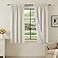 H.VERSAILTEX HVERSAILTEX Linen Look 100 Blackout Curtains 45 Inches Long for Bedroom Full Light Blocking Rod Pocket 42 Inches Wide Linen Textured Thick Window Curtain Drapes with White Backing Ivory 2