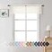 Aiyufeng Aiyufneg Ivory Window Valances Sheer Curtains Modern Top Dual Rod Pocket Light Filtering Voile Drapes for Small Window Kitchen Cafe Sheer Curtains 2 Panels 40W x 14L Inch