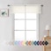 Aiyufeng Aiyufneg Ivory Window Valances Sheer Curtains Modern Top Dual Rod Pocket Light Filtering Voile Drapes for Small Window Kitchen Cafe Sheer Curtains 2 Panels 40W x 14L Inch