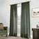 PANELSBURG 108 Inch Olive Green Linen Curtains for Living Room 9FT Long Semi Sheer Floor to Ceiling Drapes for Track System 2 Panel Set