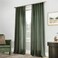 PANELSBURG 108 Inch Olive Green Linen Curtains for Living Room 9FT Long Semi Sheer Floor to Ceiling Drapes for Track System 2 Panel Set