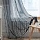 Sutuo Home Black Boho Curtain 84 Inches Length Sheer Crochet Lace Handmade Tassels Knitted Window Treatment Vintage Rustic Bohemian Farmhouse Drape for Bedroom Rod Pocket 1 Panel 59 W x 84 L