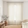 SHINELAND 102 Inch Long Pinch Pleated Linen Curtains Drapes for Living RoomLight Filtering Sheer Window Curtains 2 Panels Set
