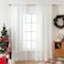 MIULEE 2 Panels Solid Color Sheer Window Curtains Elegant Window Voile PanelsDrapesTreatment for Bedroom Living Room 54 X 102 Inches Ivory
