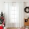 MIULEE 2 Panels Solid Color Sheer Window Curtains Elegant Window Voile PanelsDrapesTreatment for Bedroom Living Room 54 X 102 Inches Ivory
