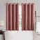 MIULEE 100 Blackout Linen Textured Curtains for Bedroom Solid Thermal Insulated Dusty Rose Grommet Room Darkening Curtains Drapes Luxury Decor for Living Room 52 x 63 Inch 2 Panels