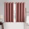 MIULEE 100 Blackout Linen Textured Curtains for Bedroom Solid Thermal Insulated Dusty Rose Grommet Room Darkening Curtains Drapes Luxury Decor for Living Room 52 x 63 Inch 2 Panels