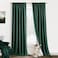 PANELSBURG Curtains 96 Inches Long 2 Panel SetLinen Blackout Forest Green Track System Pleated Curtains for Living Room Bedroom 96 Inch LengthDeep Hunter Emerald Green