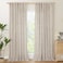 YoungsTex 84 Inch Length Natural Linen Curtains for Living Room Windows 2 Panels Light Filtering Drapes with Rod Pocket Back Tab Semi Sheer Privacy for Dining Bedroom 52 X 84 Inch