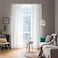 MIULEE 2 Panels Solid Color White Sheer Window Curtains Elegant Window Voile PanelsDrapesTreatment for Bedroom Living Room 54 X 92 Inches White