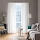 MIULEE 2 Panels Solid Color White Sheer Window Curtains Elegant Window Voile PanelsDrapesTreatment for Bedroom Living Room 54 X 92 Inches White