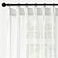Ftinala Off White Sheer Curtains 102 Inch Long 2 Panels Thin Textured Linen Look Ceiling Curtains Drapes for Living Room Rustic See Through Window Decor Pinch Pleat Sliding Glass Door Curtain