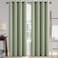 MIULEE Linen Texture Curtains for Bedroom Solid 100 Blackout Thermal Insulated Sage Green Curtains Grommet Room Darkening CurtainsDraperies for Living Room 52x84 Inch 2 Panels