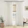 TWODRAPES Pinch Pleated Linen Curtains 108 Inches Long for Living Room 2 Panels Set Cream Ivory Flax Double Pleated Drapes Back Tab Neutral Boho Ceiling Floor 108 Inch Window Curtains Bedroom Natural