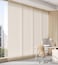 Treatmentex Folding Pleated Natural Sheer Curtains with Hooks 78 W x 84 L Accordion Style Room Divider Curtains Magnetic Linen Sheer Drapes for Office Living Room 1 Panel BeigeTaupe