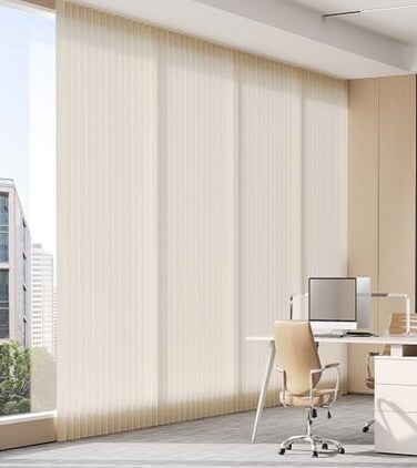 Treatmentex Folding Pleated Natural Sheer Curtains with Hooks 78 W x 84 L Accordion Style Room Divider Curtains Magnetic Linen Sheer Drapes for Office Living Room 1 Panel BeigeTaupe