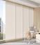 Treatmentex Folding Pleated Natural Sheer Curtains with Hooks 78 W x 84 L Accordion Style Room Divider Curtains Magnetic Linen Sheer Drapes for Office Living Room 1 Panel BeigeTaupe