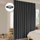 LuminBarrier Room Divider Curtain Sets with Bendable Ceiling Track 95 Blackout Total Privacy Ceiling Track Curtains Floor to Curtains Track Kits 833 ft Wide x 7 ft Tall Black 1 Panel