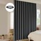 LuminBarrier Room Divider Curtain Sets with Bendable Ceiling Track 95 Blackout Total Privacy Ceiling Track Curtains Floor to Curtains Track Kits 833 ft Wide x 7 ft Tall Black 1 Panel