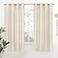 YoungsTex Rustic Linen Curtains 63 Inch Length 2 Panels for Living Room Window Light Filtering Drapes with Bronze Grommet Thick Textured for Country Bedroom 52 x 63 Inch