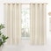 YoungsTex Rustic Linen Curtains 63 Inch Length 2 Panels for Living Room Window Light Filtering Drapes with Bronze Grommet Thick Textured for Country Bedroom 52 x 63 Inch