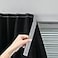 Sovtfides Adhesive Blackout Curtains Self Stick Shades Window Blinds Curtains No Rod Needed Easy to Hang Curtains Use for Bedroom Living Room Dining Room Kitchen Home Office 35W X 59L Black 1 Panel