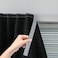 Sovtfides Adhesive Blackout Curtains Self Stick Shades Window Blinds Curtains No Rod Needed Easy to Hang Curtains Use for Bedroom Living Room Dining Room Kitchen Home Office 35W X 59L Black 1 Panel