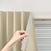 Sovtfides Self Adhesive Portable Blackout Curtains for Bedroom Easy to Install Window Thermal Lnsulated Kitchen Room Darkening Small Window Curtains Cortinas Para Cuarto 35W X 79L Beige 1 Panel