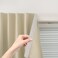Sovtfides Self Adhesive Portable Blackout Curtains for Bedroom Easy to Install Window Thermal Lnsulated Kitchen Room Darkening Small Window Curtains Cortinas Para Cuarto 35W X 79L Beige 1 Panel