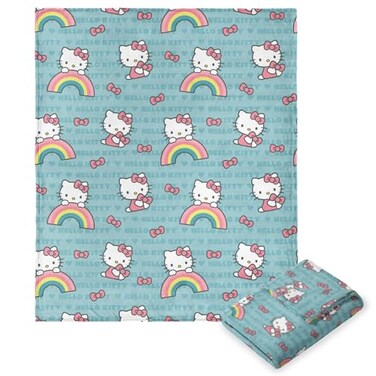 Northwest NORTHWEST Hello Kitty Silk Touch Throw Blanket 50 x 70 Bow So Sweet