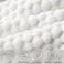 BEDELITE Fleece Throw Blanket for Couch Bed 3D Jacquard Decorative White Blanket Super Soft and Cozy Warm Fuzzy Blanket All Seasons Suitable 50x60Inches
