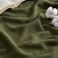 Bedsure GentleSoft 100 Cotton Large Throw Blanket for Couch 50x70 inches Breathable and Lightweight Soft Cozy Herringbone Woven Cotton Throw for Summer Olive Green Office Chair Blanket