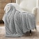 Bedsure Sherpa Throw Blanket for Couch Super Soft Cozy Fleece Thick Warm Blanket for Winter GentleSoft Plush Fluffy Throw Gift for Women Room Decor Grey 50x60 Inches
