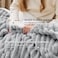 Bedsure Sherpa Throw Blanket for Couch Super Soft Cozy Fleece Thick Warm Blanket for Winter GentleSoft Plush Fluffy Throw Gift for Women Room Decor Grey 50x60 Inches