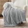 Bedsure Sherpa Throw Blanket for Couch Super Soft Cozy Fleece Thick Warm Blanket for Winter GentleSoft Plush Fluffy Throw Gift for Women Room Decor Grey 50x60 Inches