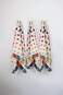 Creative Co-Op Creative CoOp Soft Woven Cotton Throw with Tufted Dots and Tassels Multicolor