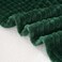 Puncuntex Dark Green Throw Blanket 5070 Decorations Fleece Super Soft Plush Fuzzy Cozy Blanket with Square 3D Jacquard Grid Design Luxury Lightweight for Couch Sofa Chair