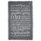 Dicksons Wedding Anniversary 1 Corinthians 13 White 48 x 68 All Cotton Tapestry Throw Blanket