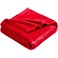 DREAMNINE Extra Soft Fuzzy Fleece Throw Blanket for Couch Sofa Chair 50 x 60 Decorative Solid Lightweight Fluffy Velvet BlanketsCozy Accent Shaggy Plush Warm Flannel Blanket for Winter BedroomRed