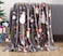 Elegant Comfort Luxury Velvet Super Soft Christmas Prints Fleece BlanketHoliday Theme Home Dcor Fuzzy Warm and Cozy Throws for Winter Bedding Couch and Gift 50 x 60 inch Santa Snowman Gray