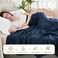 EMME Muslin Blanket 100 Cotton Throw Blankets for Couch 4Layer Breathable Gauze Blanket All Season Soft and Lightweight PreWashed Cotton Blanket Navy 50x71
