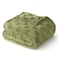 Exclusivo Mezcla Fleece Throw Blanket for Couch and Sofa Super Soft and Cozy Blankets with Checkered Design Lightweight Decorative All Season Use 50x60 Inches Olive Green