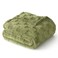 Exclusivo Mezcla Fleece Throw Blanket for Couch and Sofa Super Soft and Cozy Blankets with Checkered Design Lightweight Decorative All Season Use 50x60 Inches Olive Green
