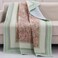 Greenland Home Fashions Palisades Modern Floral Bordered Cotton Bedding 50 x 60 Throw Pastel