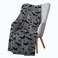 Serafina Home Halloween Throw Blanket Black Bats on Gray Velvet Soft Fleece Overized Large 70 x 50 for Sofa Bed Couch Chair Dorm